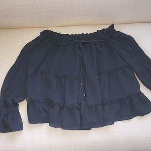 Teal off the shoulder Blouse